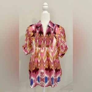 Pink and Gold Women's Top